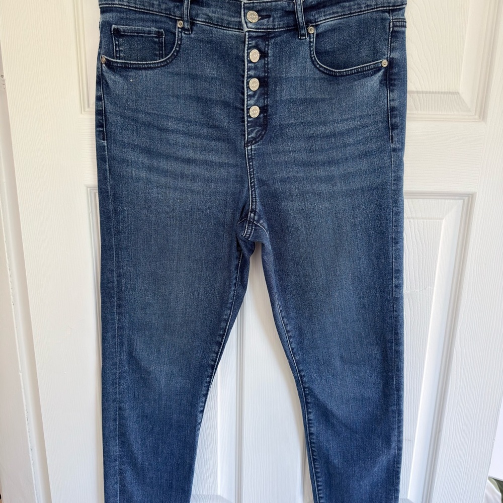 LOFT High Rise Dark Blue Women's Jeans
